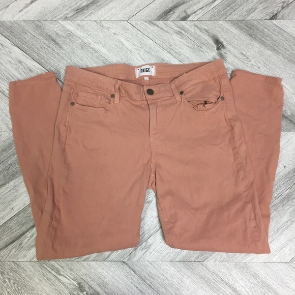 Paige | Verdugo Crop Skinny Jeans Ballet Pink 32 - Picture 4 of 8